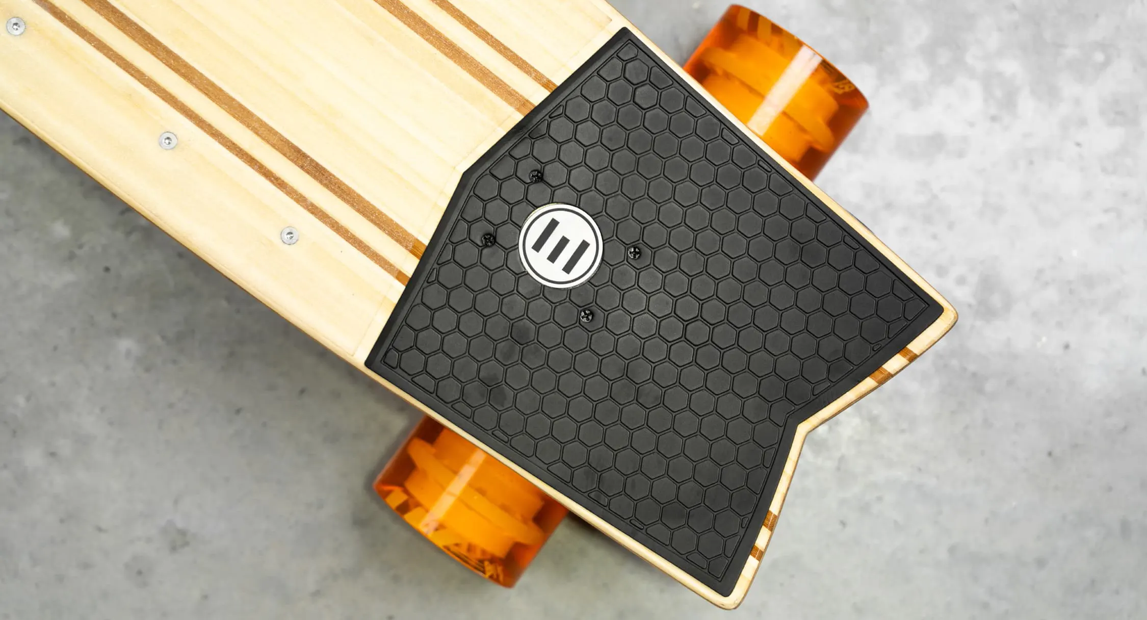 Evolve Stoke X bamboo and fiberglass deck