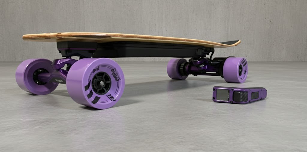 Purple SuperCarve 2 Trucks